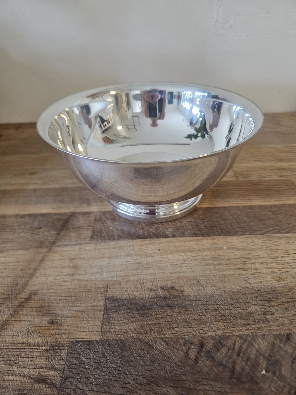 Vintage Gorham Silverplate Paul Revere Bowl 8" YC780 - Mirror Polished